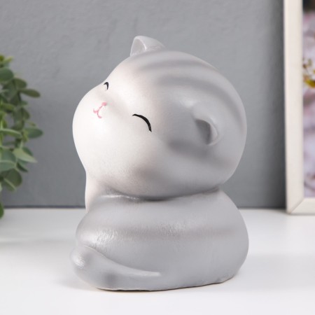 Figure "kitten" height 17 cm, width 13 cm, length 14 cm.-4