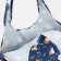 Household bag on the button, folding, blue color