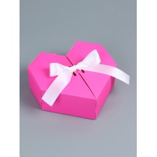 Self -assembly heart, 17 x 17 x 6 cm, pink