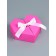 Self -assembly heart, 17 x 17 x 6 cm, pink
