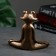 Figure "Frog Yoga in the Lotus Pose" 16x16x6cm, Bronze