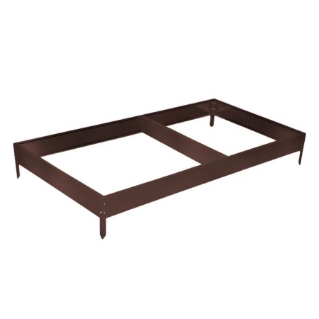 Glocked bed, 295 × 100 × 15 cm, brown, Greengo-7