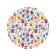 Pareo and beach rug "colors of flowers", d = 150 cm