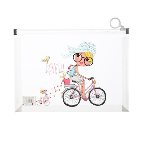 Lightning folder-convert format A5, 180MKR, with a pattern "Little Girl", mix-2