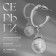 Earrings with pearls "abstraction" Fortune, color silver