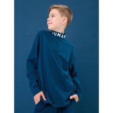 Turtleneck for a boy Pelican, height 116 cm, dark blue color