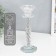 Glass of glass for 1 candle "Spiral with pebbles" 18x7x7 cm