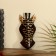 Mask "Zebra" Albezia 19x9x4 cm