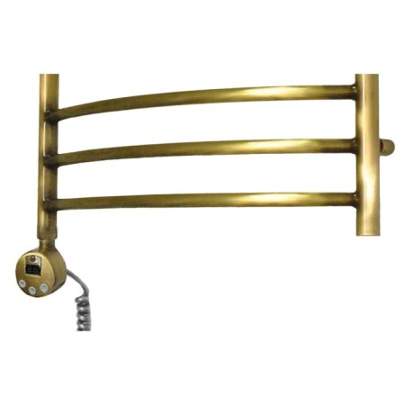 Domoterm electric heated towel rail "Calipso", 500 x 700 mm, 9 crossbars, lion, bronze-2