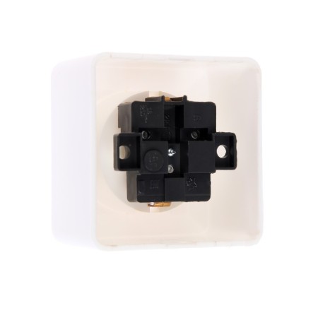 Rosette "Elect" Ra 16-102, 16 A, 250 V, single, open, with salary, white-3