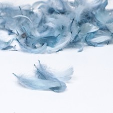Filler of feathers for balls and gifts, gray, 6g.  Mix
