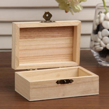 Casket wood for painting "rectangular" 7.4x11.5xx4.7 cm-1