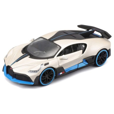 MASTO DIE-CAST BUGATTI Divo machine, opening doors, 1:24, white color with design-8