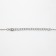 Pendant "Give Happiness" Zircon, Heart, white in silver, 45 cm