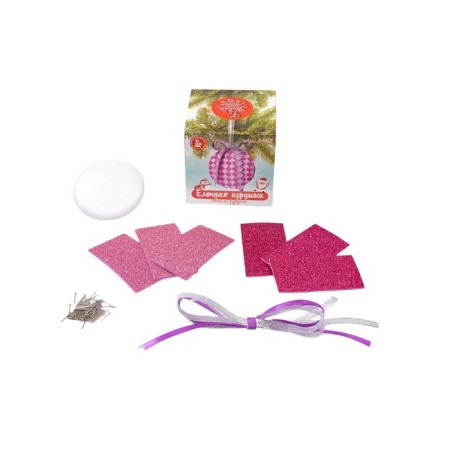 DIY Christmas tree Set for creativity: Medallion Pink, Eva-3