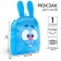 Plush backpack with a pocket, 25.5 x 33 x 11 cm "crumbs", mixes