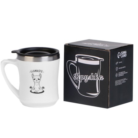 Thermal circle, 350 ml, Lifestyle "Llamaste", retains heat 3 hours-1