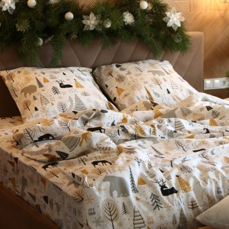 Bed linen Ethel duet Let it Snow (View 1) 143*215 cm - 2 pcs, 240*220 cm, 70*70 cm - 2 pcs-14