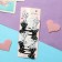 Invisibility for hair "bows" (set of 8 pcs) peas, black and white