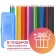 Pencils 24 colors Calligrata, economical, sharpened, hexagonal, plastic, pencil case and 3 blackographic pencils with an eraser as a gift, mix