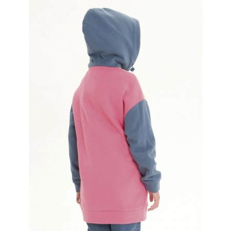 Sweatshirt for girls, height 128 cm, coral color-5