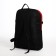 Tourist backpack on lightning, 4 external pockets, red/black color