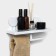 Shelf for bathrooms on Velcro of the Dolyan, 17 × 32 × 11.5 cm, white color