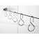 Hooks for cable, color chromium 16pcs
