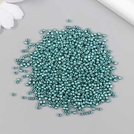 Glass beads 12/0 "dark lazor" metallic 450 g-1