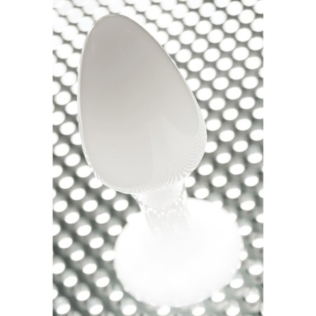 Anal plug Toyfa, acrylic, white color, 8 cm, D 2.8 cm-2