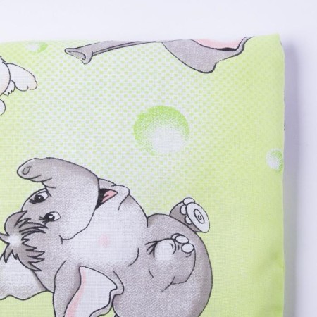 Pillow, size 30x40 cm, calico, synthetic winterizer, color green, stuffing mix 214-1