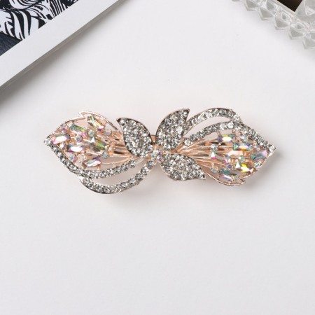 Clothing machine for the hair "Diodorus" Galant petals, 9 cm, gold