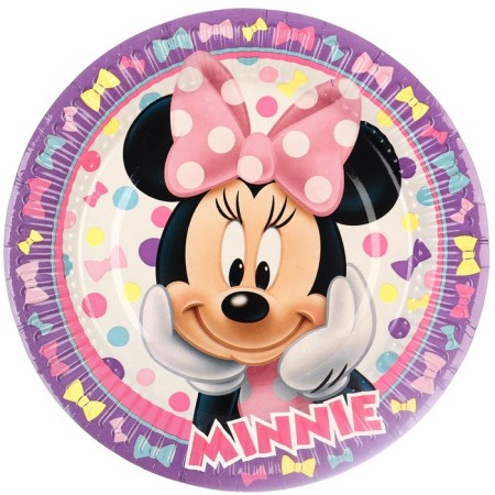 Paper plate "Happy Birthday!", 18 cm, Minnie Mouse-2