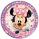 Paper plate "Happy Birthday!", 18 cm, Minnie Mouse