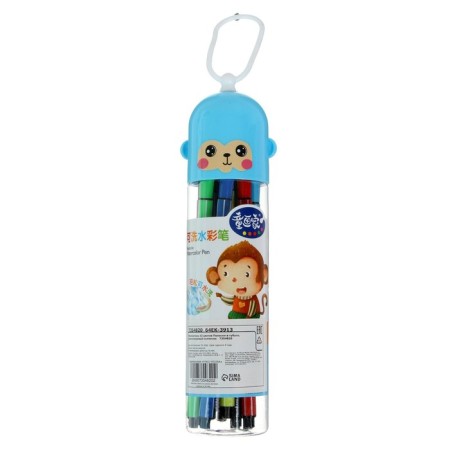 Flomasters 12 colors, in a tube, a ventilated cap mix-2