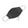 The mask is fabric, reusable, adjustable, packing 2 pcs, black