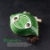 Ceramic dish "Birds on a leaf", 19 × 13 × 4 cm, green color