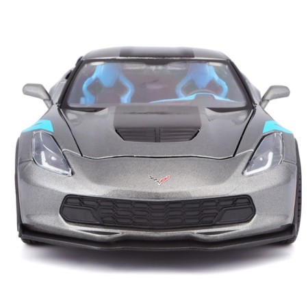 MASTO DIE-CAST 2017 Corvette Grand Sport, 1:24, silver color-9