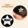 Application "Star", 3.7 × 3.7 cm, 10 pcs, silver color