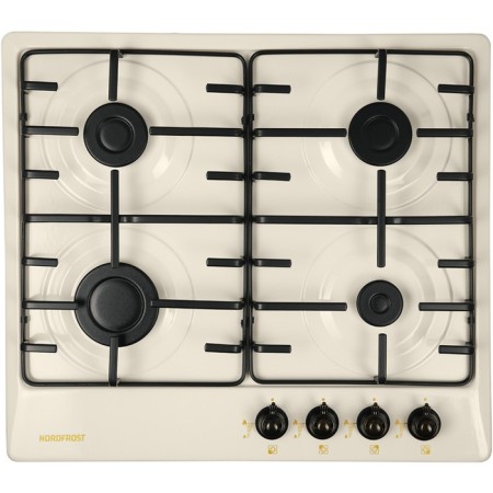 Hon surface NordFrost HS 6040 YR, gas, 4 burners, beige