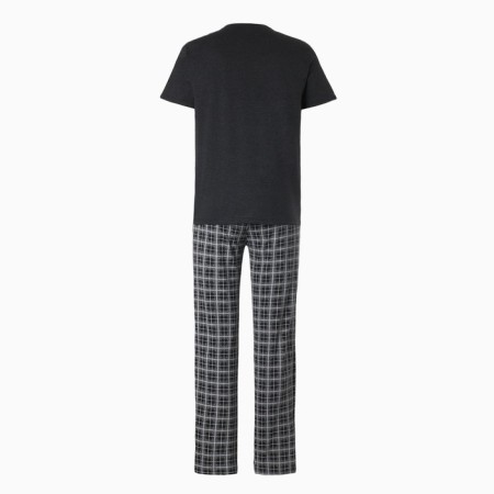 Homemade male set (T -shirt/pants) "Friendly Family", color Anthracite, size 58-12