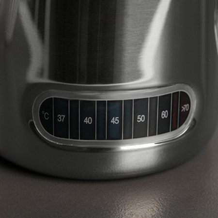 Pitcher Pither made of stainless steel, 600 ml, with temperature indicator, 304 steel, chrome color-1