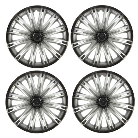 Wheel caps R15 "Sky", silver-black, set 4 pcs.