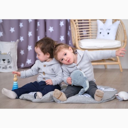 Jumper knitted baby I "Trendy" Height 80-86 cm, color gray color-4