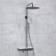 The shower system wasserkraft a113.116.127.ch thermo, tropical shower, thermostat, chrome