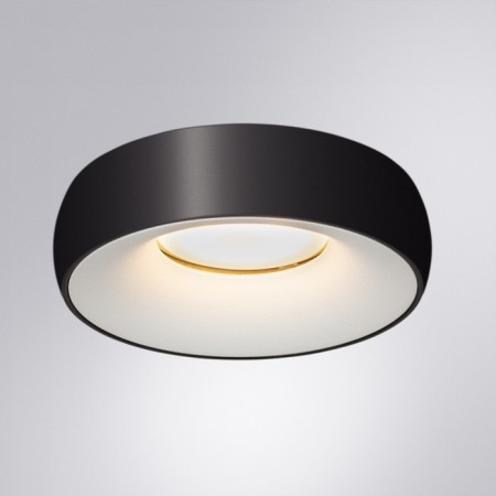 Point built-in lamp Arte Lamp Heze A6665PL-1BK, GU10, 50 W, 9.8x9.8x3.2 cm, black, white-1
