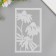 Stencil of background plastic "Three daisies" 12x20 cm