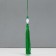 Textile suspension, plastic "Brush. Lotus" Green 1.2x2.7x14.5 cm
