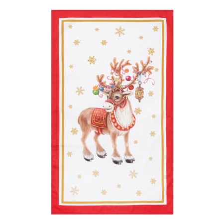 New Year's towel "Ethel" New Year's deer 40x67 cm, 100% hl, sarzha 190 g/m2-1