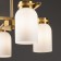 Suspended lamp Freya Fr5446PL-04BS1 Kamelia, 550x400x290 mm, E14, 4x40W, brass color